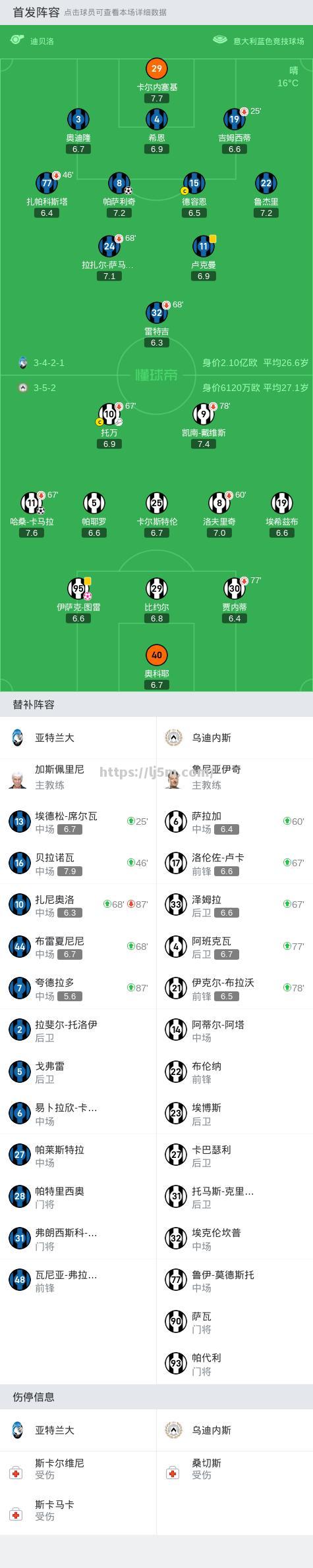 乌迪内斯备战对阵亚特兰大，期待取胜