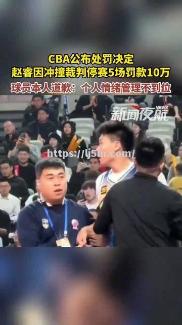 CBA球员因球场行为遭遇罚款处罚